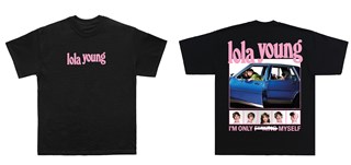 I'm Only F**King Myself Lola Young Black Tee