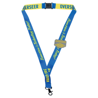 Fallout Vault-Tec Overseer Lanyard & Pin Badge Set