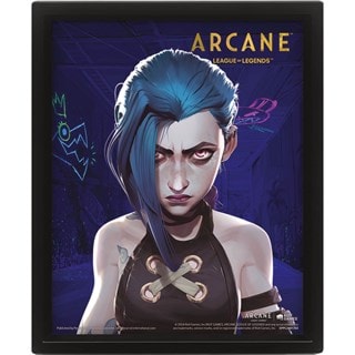 Jinx-Vi Arcane 3D Lenticular Framed Print