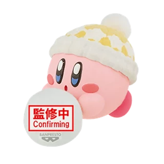 Kirby Fluffy Puffy Mine Play In The Snow Figurine