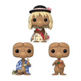 E.T. In Disguise, E.T. In Robe, E.T. With Flowers 40th Anniversary Limited Edition Pop Vinyl 3 Pack