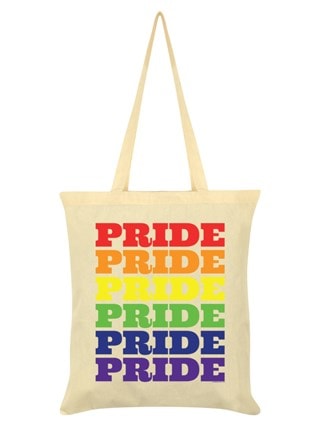 Pride Repeat Cream Tote Bag