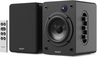 Majority D50X Black Bluetooth Bookshelf Speakers