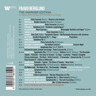 Paavo Berglund: The Warner Edition: Complete EMI Classics & Finlandia Recordings
