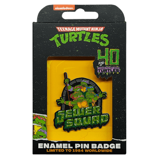 Limited Edition 40th Anniversary Teenage Mutant Ninja Turtles Pin Badge