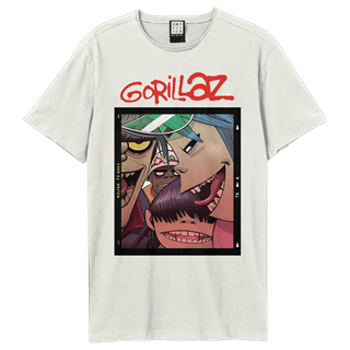 Gorillaz Polaroid Slide Vintage White Tee