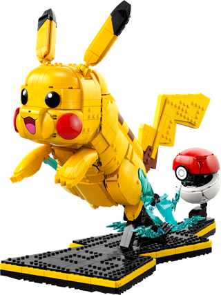 Pikachu and Poke Ball Pokemon LEGO