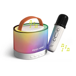 Music Hero Starsolo Bluetooth LED Karaoke Speaker with Microphone