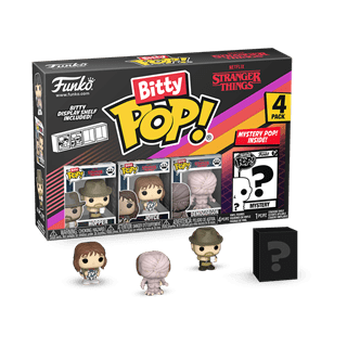 Hopper Stranger Things Funko Pop Bitty 4 Pack