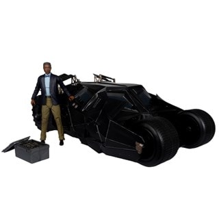 Lucius Fox & Tumbler Dark Knight Gold Label Vehicle McFarlane Figure