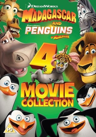 Madagascar and Penguins of Madagascar: 4-movie Collection