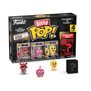 Foxy Five Nights At Freddys FNAF Bitty Pop 4 Pack