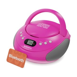 Oakcastle CD250 Pink Bluetooth CD Player with FM Radio