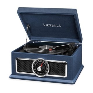 Victrola VTA-810B Blue Turntable with FM Radio