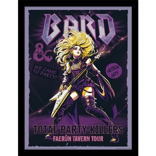 Bard Comic Dungeons & Dragons 30cm x 40cm Framed Print