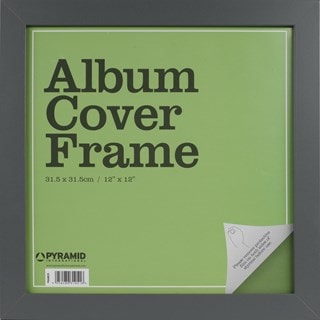 Grey Album Cover Blank Frame