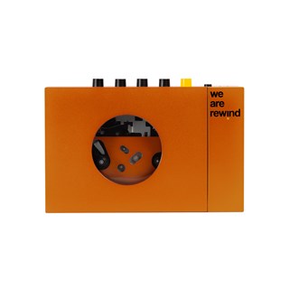 We Are Rewind Serge Orange Portable Bluetooth Cassette Player