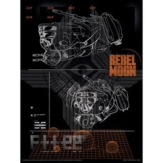 Ship Specs Rebel Moon Metallic Print 30 x 40cm