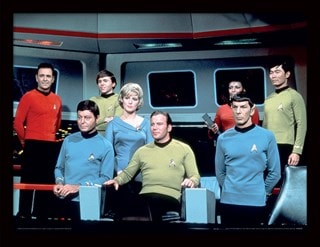 Tos Cast Star Trek Framed 30 x 40cm Print