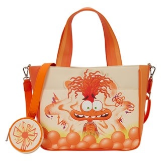 Inside Out 2 Anxiety Loungefly Tote Bag With Coin Bag