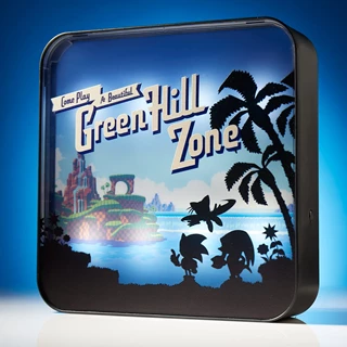 Green Hill Zone Sonic The Hedgehog Acrylic Lamp
