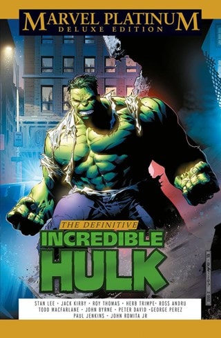 Marvel Platinum Deluxe Edition Definitive Incredible Hulk Marvel Graphic Novel