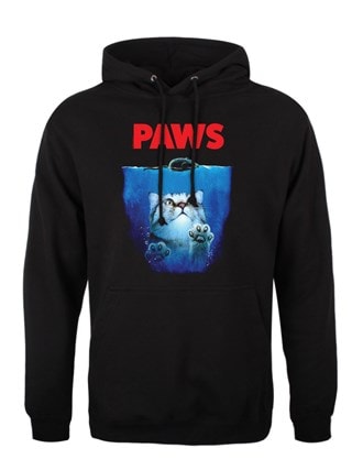 Paws Horror Cats Black Pullover Hoodie