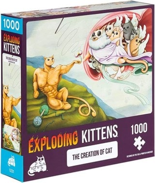 Creation Of Cat: Exploding Kittens 1000 Piece Jigsaw Puzzle