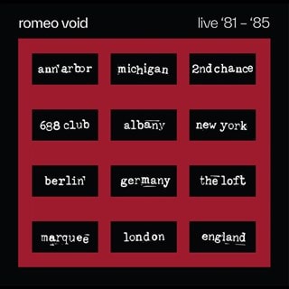 The Best of Romeo Void Live '81-'85