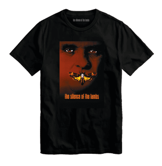 The Silence Of The Lambs Poster Black Tee
