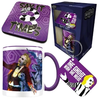 Beetlejuice The Ghost With The Most Mug, Coaster & Keyring Gift Set