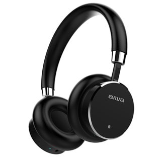 Aiwa HSTBTN-800 Black Active Noise Cancelling Bluetooth Headphones