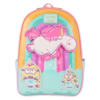 Fluffy Unicorn Minions Loungefly Mini Backpack