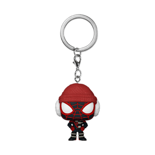 Winter Miles Morales Pop Vinyl Keychain