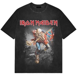 Iron Maiden Trooper Stone Wash Black Tee