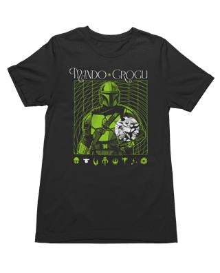 The Mandalorian & Grogu Black Tee