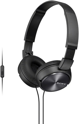 Sony MDRZX310 Black Headphones W/Mic