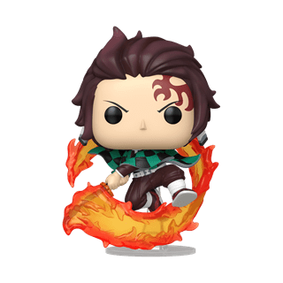 Tanjiro Kamado With Flaming Sword 2507 Demon Slayer hmv Exclusive Funko Pop Vinyl