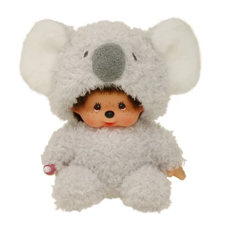 Sitting Fluffy Koala Monchhichi Plush Doll