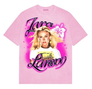 Zara Larsson Hibiscus Portrait Pink Tee