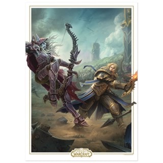 Sylvanas Vs Anduin Wrynn World Of Warcraft Limited Edition A3 Art Print
