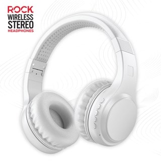 Rock BT On-Ear White Bluetooth Headphones
