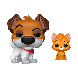 Dodger With Oliver With Chance Of Chase 1705 Oliver And Company Funko Pop Vinyl