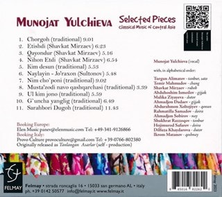 Selected Pieces: Classical Music of Central Asia