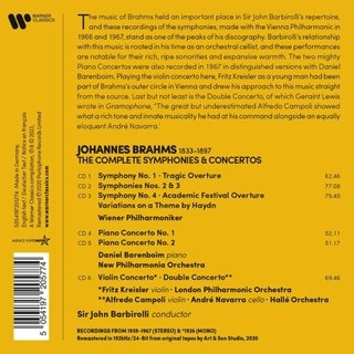 Brahms: Symphonies/Concertos/Overtures/Haydn Variations