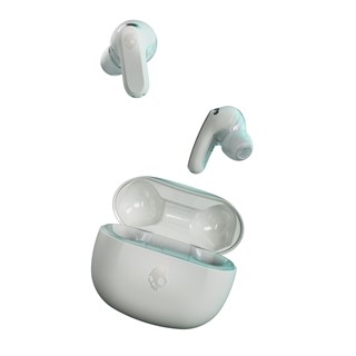 Skullcandy Rail ANC Bone/Orange Glow Active Noise Cancelling True Wireless Bluetooth Earphones