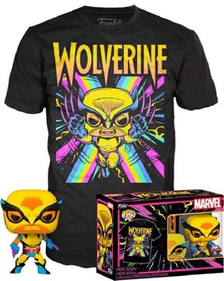 Wolverine Blacklight X-Men Funko Pop & Tee