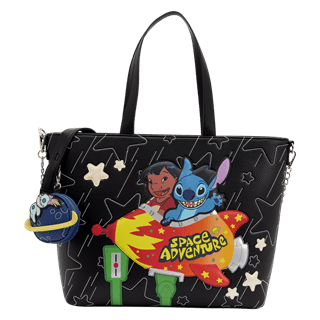 Lilo & Stitch Space Adventure Loungefly Tote Crossbody Bag & Coin Bag