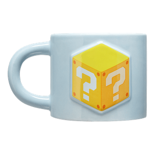 Super Mario Question Block Items Embossed Mug