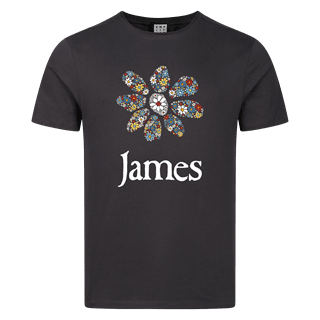James Daisy Logo Charcoal Tee